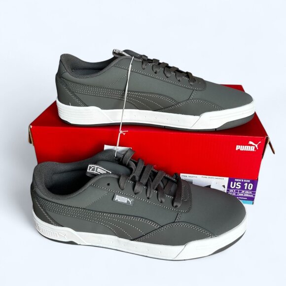 PUMA Men's Skate Sneaker SoftFoam Lace Up Shoes Gray Size 10 - Picture 3 of 9